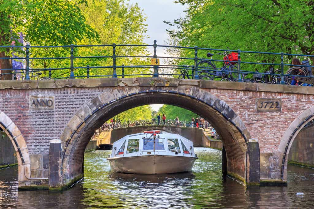 A canal cruise in Amsterdam is always fun