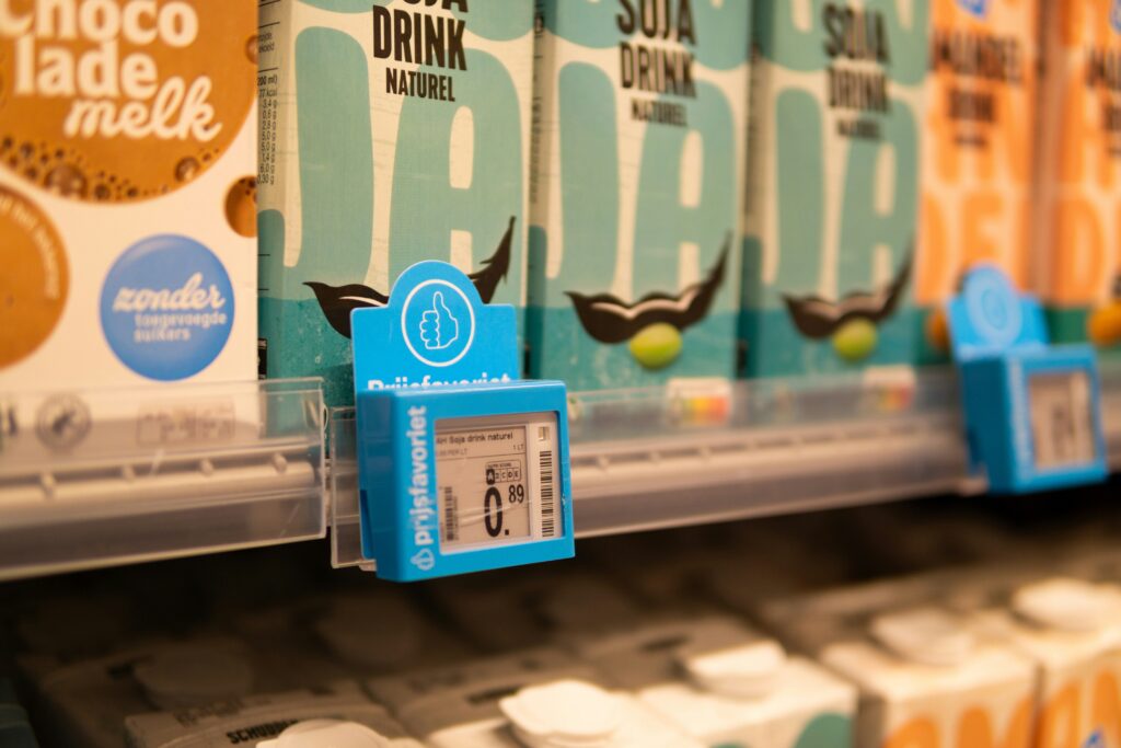 Albert Heijn price tag in Amsterdam